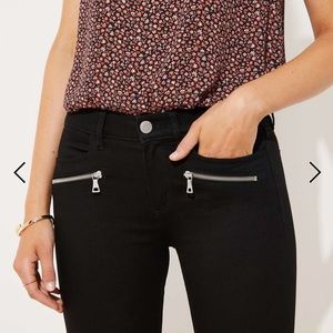 Ann Taylor Loft black skinny jeans, size 6